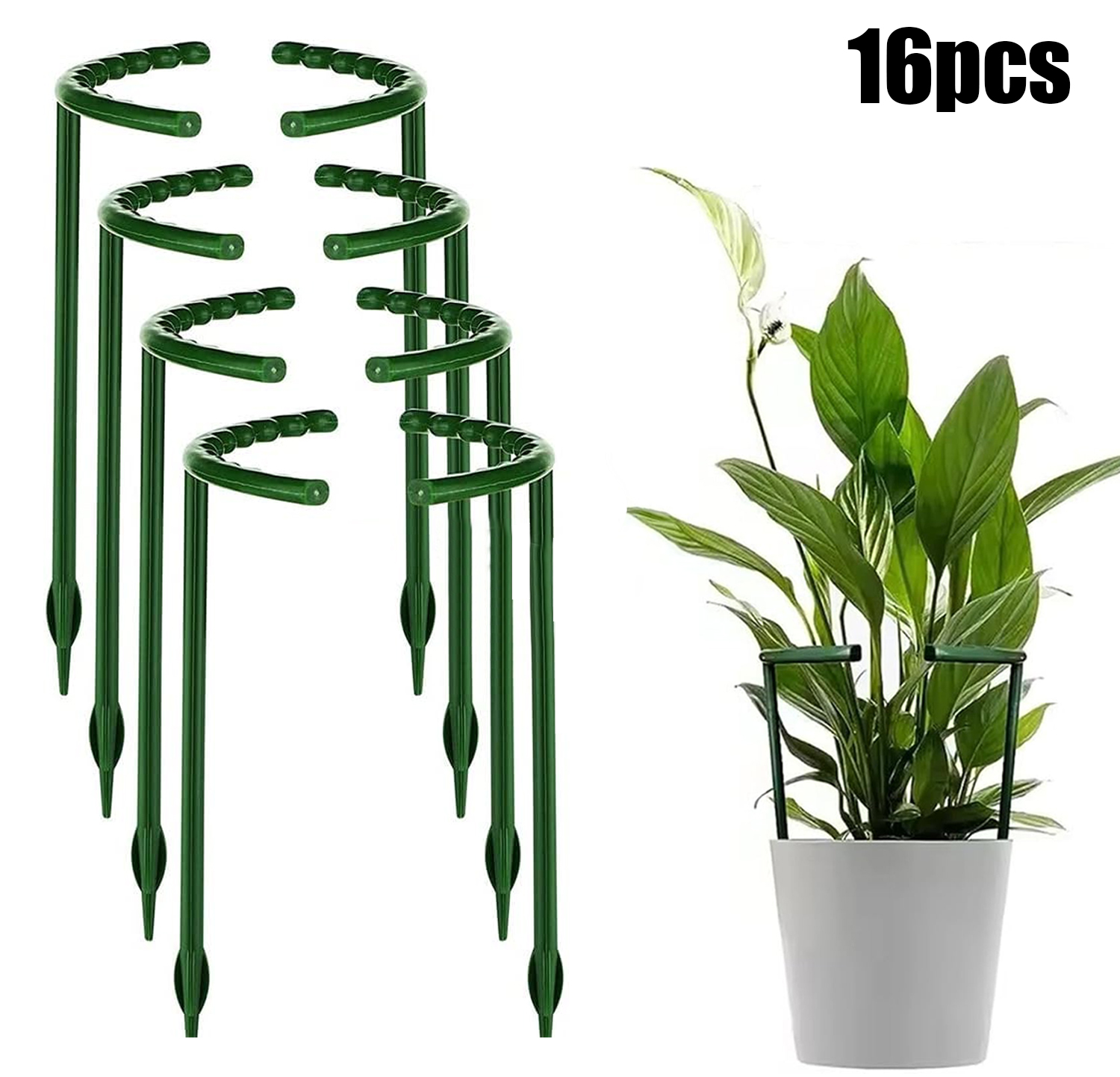 Florist Supp - 1/16pcs Plant Support Stake Flower Greenhouse