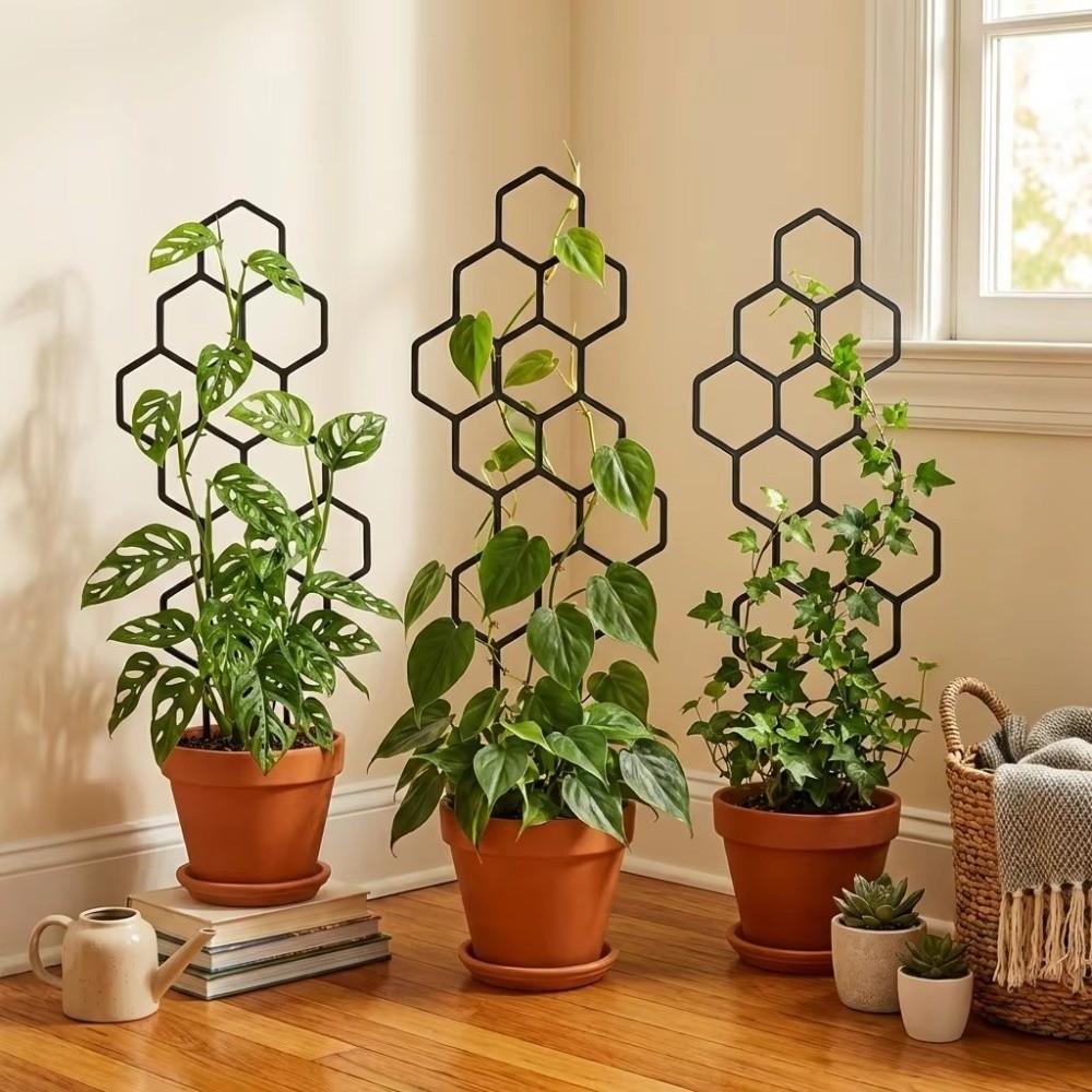 Florist Supp - Honeycomb Design Plant Trellis Rustproof Plastic
