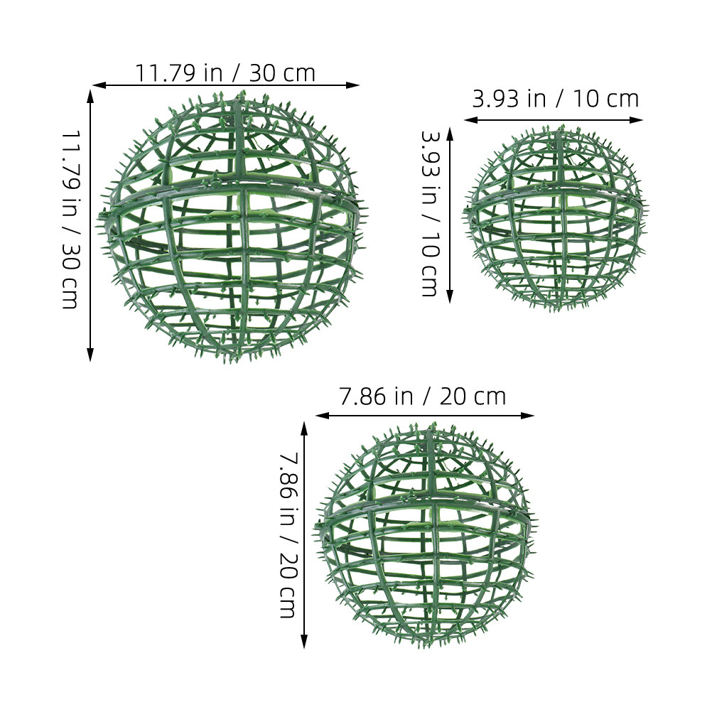 3Pcs Topiary Ball Support Cage - Florist Supp avaliação e preço
