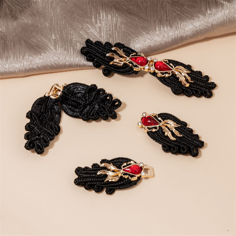 5pcs Traditional Chinese Knot  - Flower Frog Pin avaliação e preço