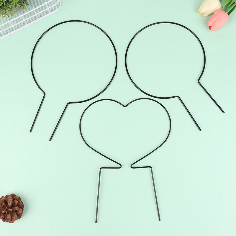 2Pcs Iron Heart-Shaped Garden  - Florist Supp avaliação e preço