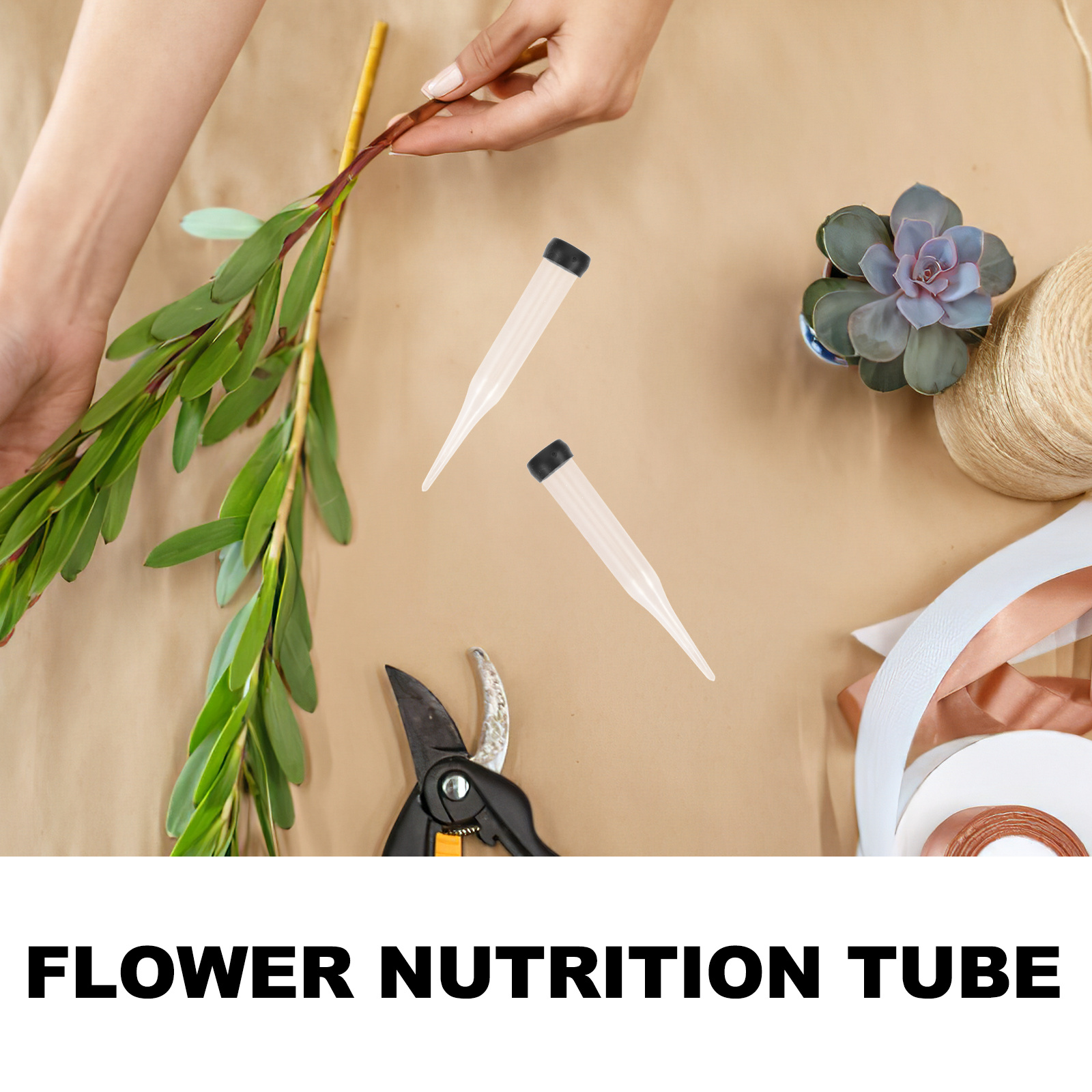 50Pcs Fresh Flower Water Tubes - Florist Supp avaliação e preço