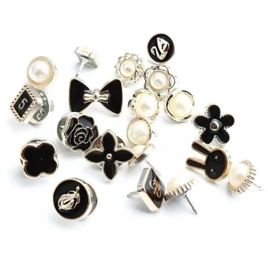10 Counts Brooch Buttons for W - Flower Frog Pin avaliação e preço