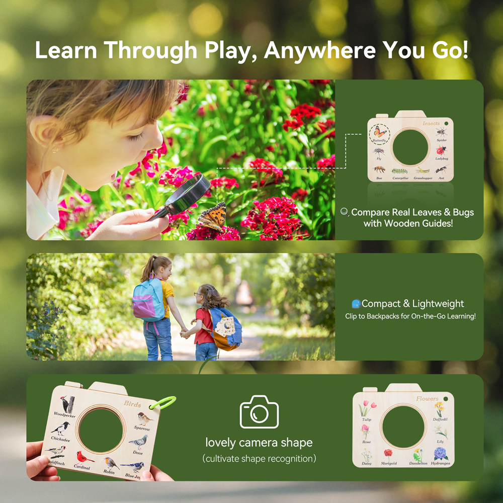 Wooden Camera Shape Nature Cog - Florist Supp avaliação e preço