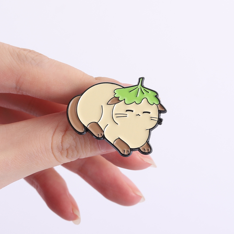 Flowers Leaf Hat Enamel Pins C - Flower Frog Pin avaliação e preço