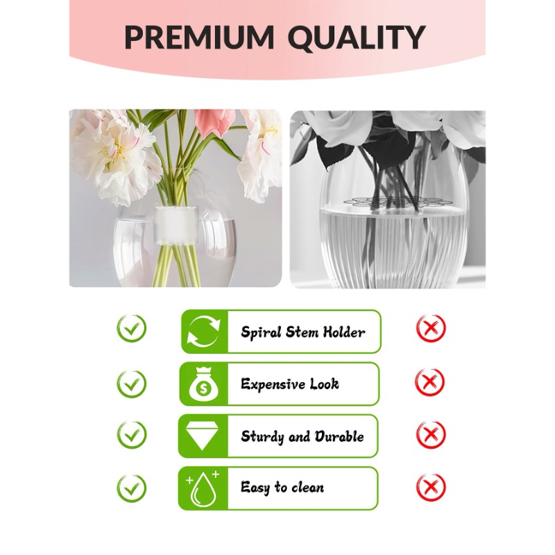 Spiral Stem Holder Sturdy Clea - Florist Supp avaliação e preço