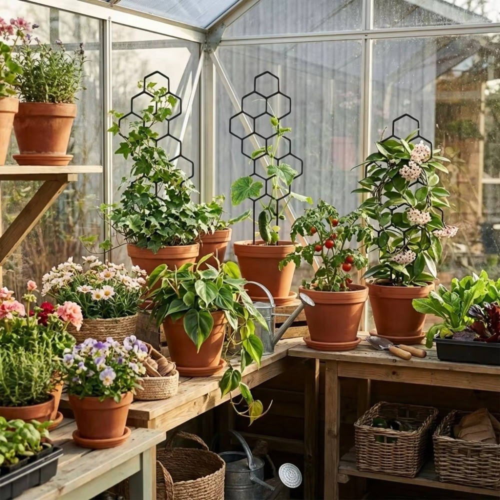 Honeycomb Design Plant Trellis - Florist Supp avaliação e preço
